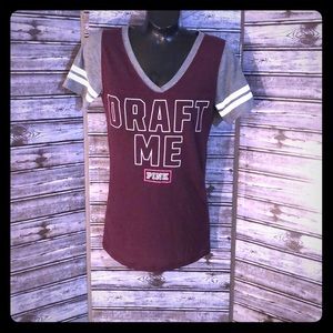 🌴VICTORIA SECRET’S PINK-XS-JERSEY STYLE-S.S. VS05